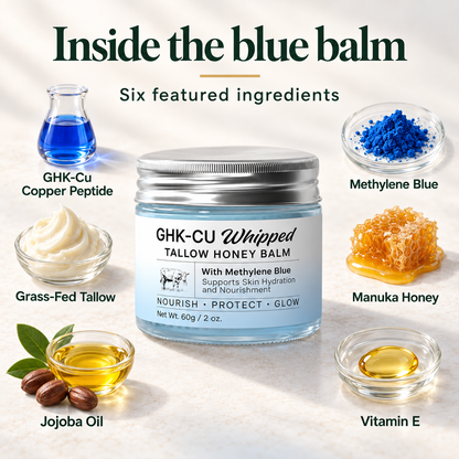 Harvest & Hive™ GHK-Cu Blue Tallow Balm - Made in the UK 🇬🇧