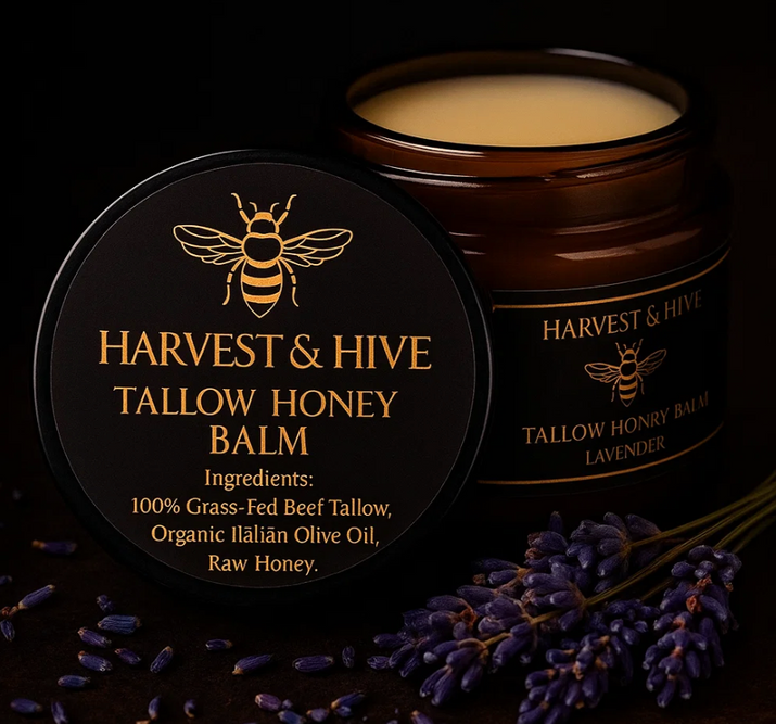 Harvest & Hive™ Organic Tallow Balm - Made in the UK 🇬🇧